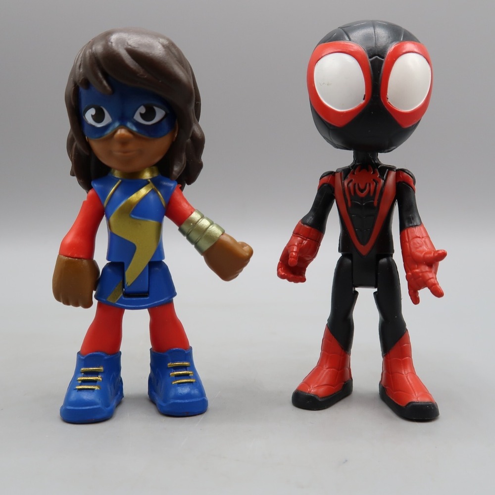 Spidey and His Amazing Friends Ms. Marvel & Miles Morales 4" Figure Set Marvel